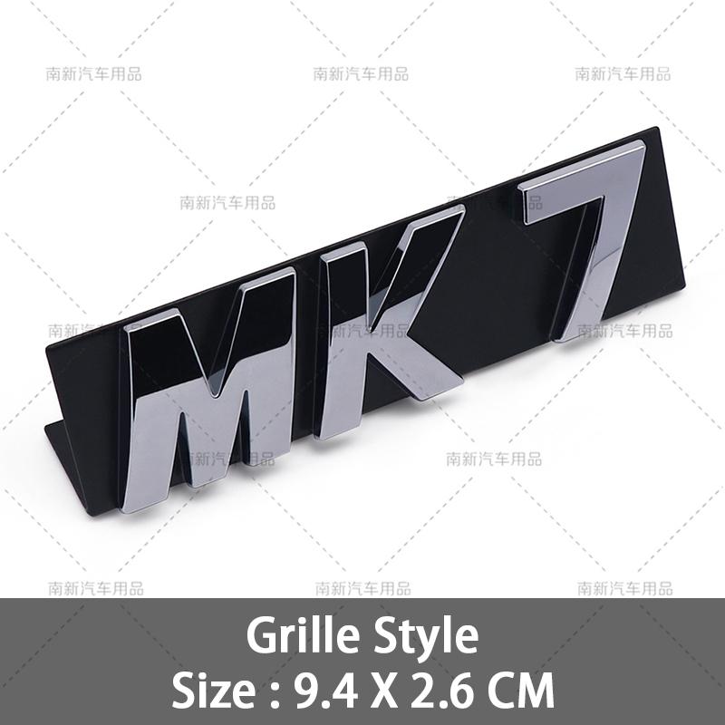 OPQ1 2026 Hot VOLKSWAGEN 3D Black Silver MK5 MK6 MK7 Mk8 Car Front Grill Emblem Car Stickers for Volkswagen VW Golf GTI MK 5 MK 6 Mk