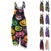 Women's Jumpsuit  Print Casual Loose Vintage Shoulder Strap Cotton Linen