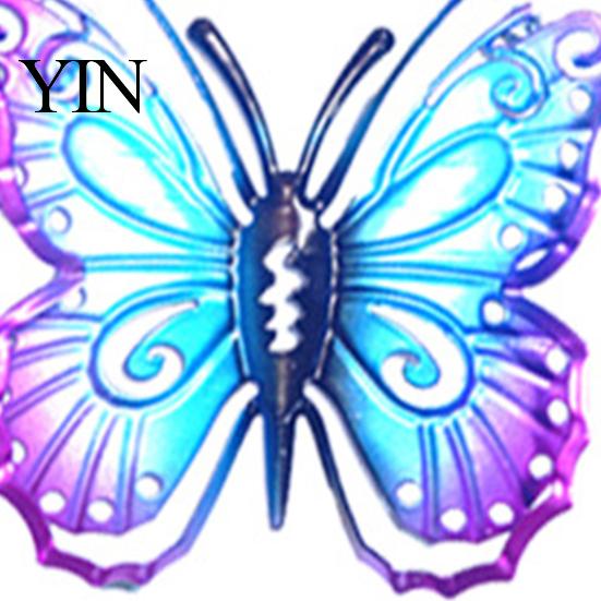 Waterproof Metal Wall Ornaments Butterfly Decorations, Garden Art Sculpture, Decorative Pieces Weatherproof Hanging Decor for Patio Fence Home
