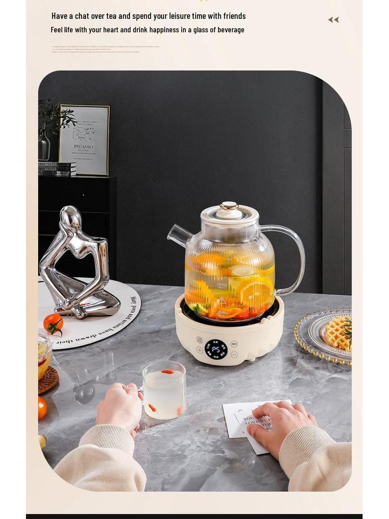 Glass Multi-Functional Automatic Tea Kettle with Heat Preservation