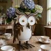 Lightweight Iron Owl Planter Flower Pot Easy to Move for Indoor or Outdoor Garden Decoration Multipurpose Planting Option