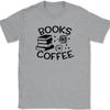 Books and Coffee T-Shirt Funny Reading Novel Caffeine Hobby Graphic Tee
