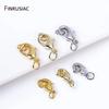 10/12mm Lobster Clasp Claw Clasps 14k/18k Gold Plated Brass Lobster Clasps With 4mm Closed Rings For DIY Jewelry Making Supplies