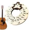 Musikerziehungswerkzeuge Holz-Melodiewerkzeug Rundes Holzrad Runde Musik-Melodiewerkzeuge Ukulele