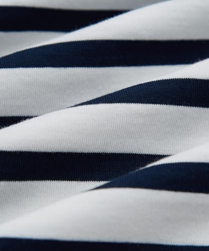 IMPROMES Casual SIDEWAYSTANCE Embroidered Downer Dog Border Short Sleeve T-Shirt, Men's, Off-White X Navy