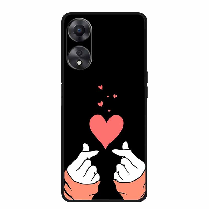 For OPPO A78 5G Case Fashion Silicone Soft TPU Back Cover For Oppo A58 A58X 5G OPPOA78 5G Phone Cases Shockproof CPH2483 Fundas