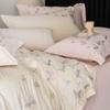 G5Z Luxurious Winter Fleece Bedding Set - Double-Sided Four-Piece: Bed Sheet, Duvet Cover, Flannel Coral Fleece