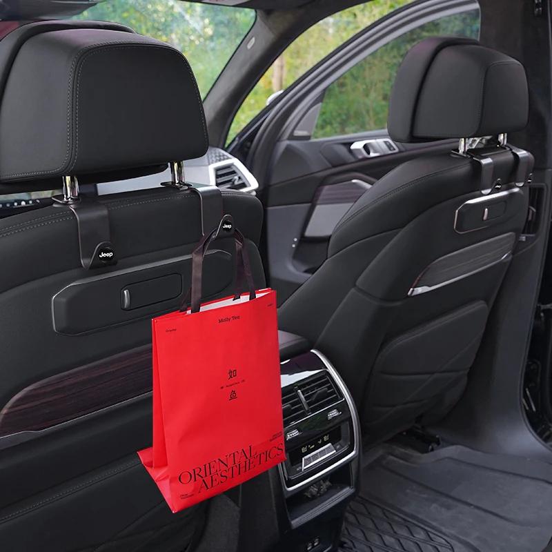 Pro Jeep 2 ks Přenosné háčky na zadní stranu autosedačky Úložné doplňky Pro Jeep Grand Cherokee Wrangler JK Gladiator Compass Renegade