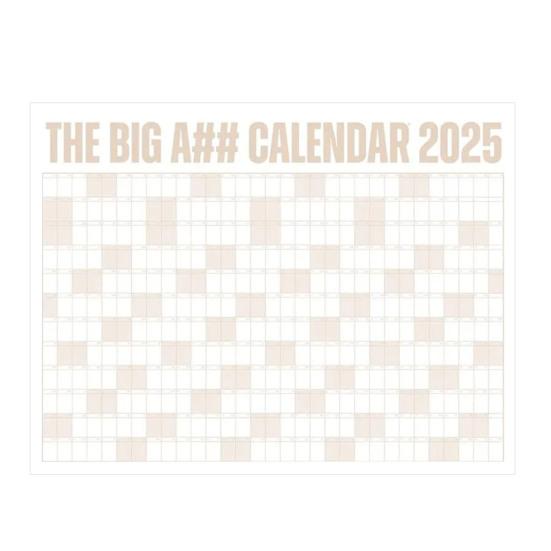2025 Dry Erase Calendar Large Yearly Planner for Wall 47" X 35" Horizontal Layout Erasable Calendar for Classroom Office Home