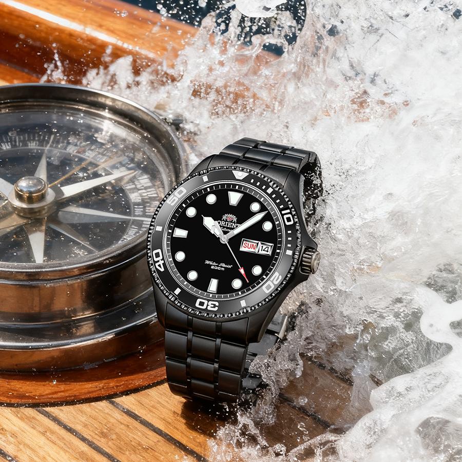 Men's Watch Water Ghost Watch Men's Fully Automatic Mechanical Watch Luminous Diving Watch for Boyfriend FAA02003B9