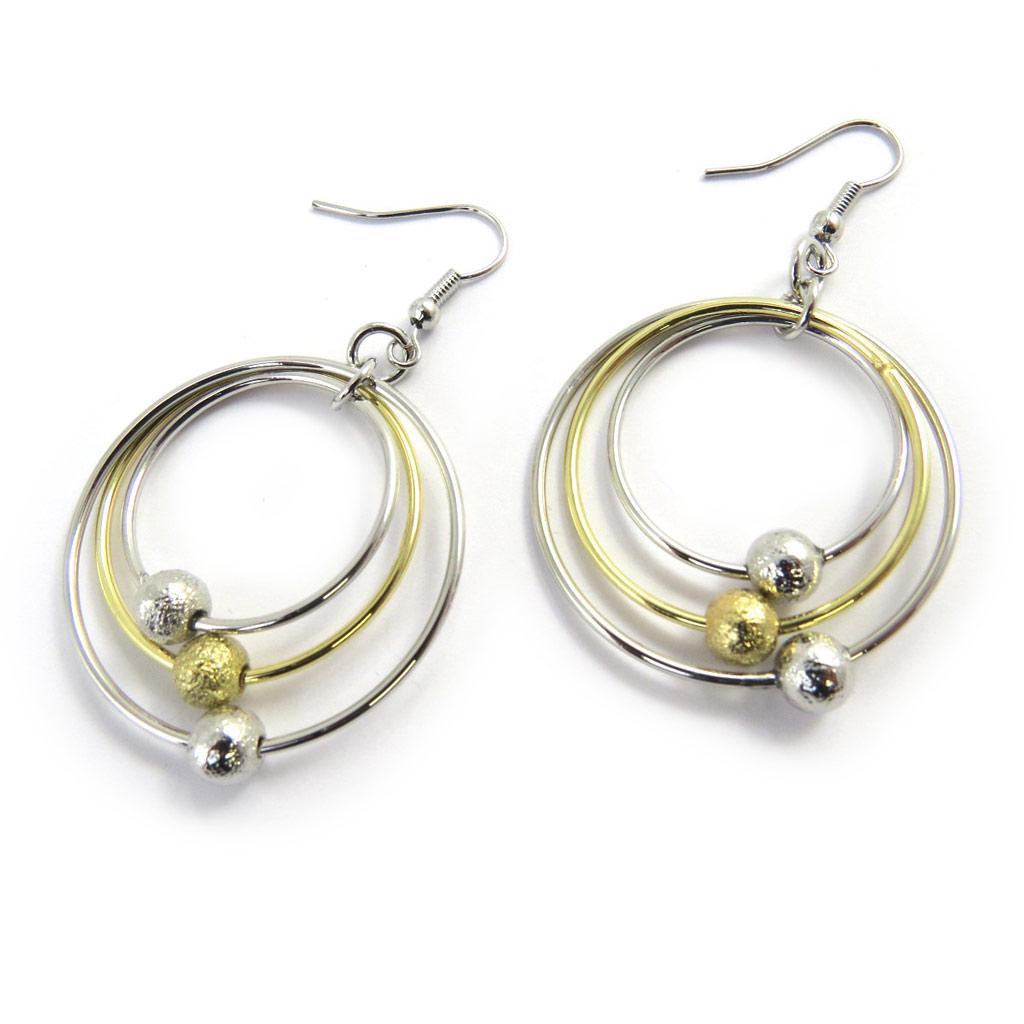 Les Trésors De Lily [L7614] - Boucles Créateur 'Chorégraphie' bicolores