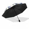 1pc Floral Pattern Auto Open/Close Cute Cute Umbrella with One Touch Button,, Windproof Design   Lightweight Portable Umbrella for Women & Men6070