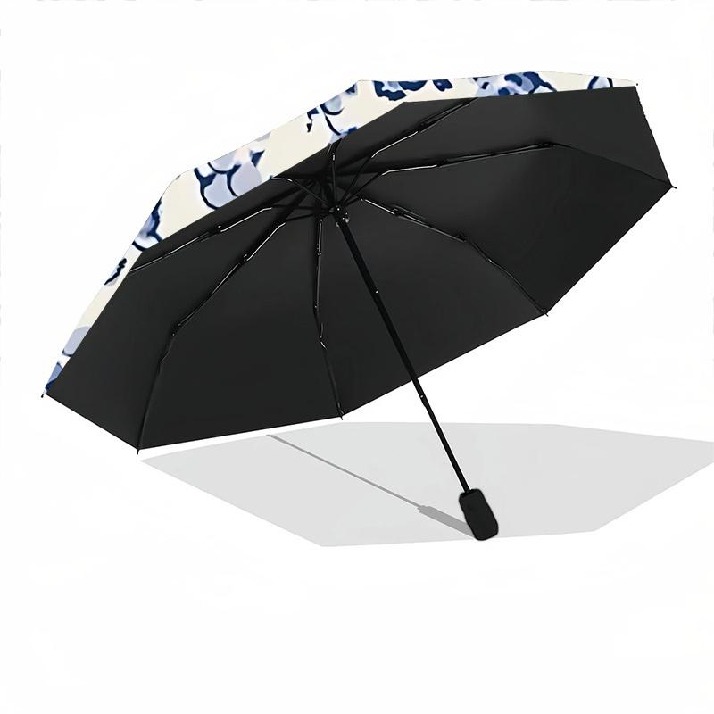 1pc Floral Pattern Auto Open/Close Cute Cute Umbrella with One Touch Button,, Windproof Design   Lightweight Portable Umbrella for Women & Men6070