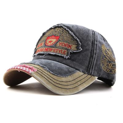 Retro Baseballkappe für Männer Frauen Mode Punk Hip Hop Snapback Hut Patchwork Buchstabenstickerei Baumwolle Unisex Sonnenhut