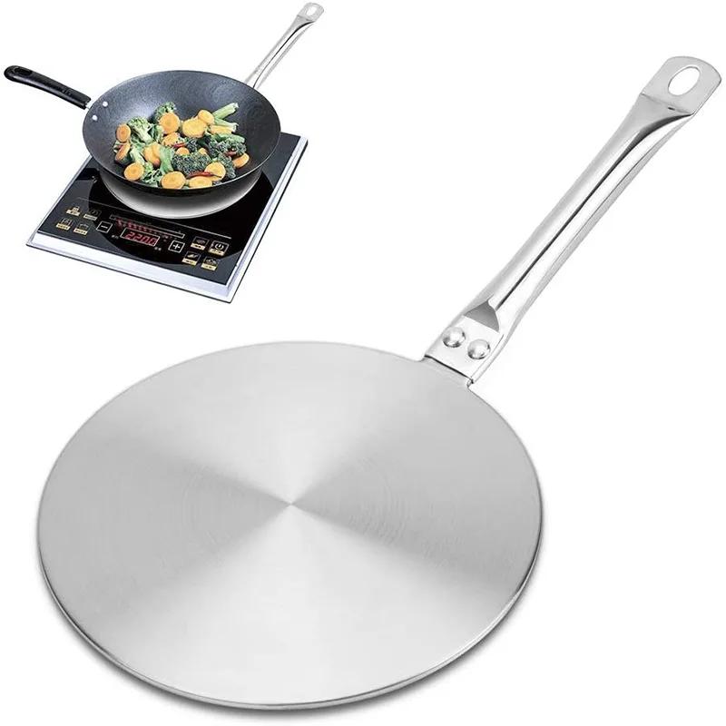 20/24/28cm Fogão de Indução de Cozinha Placas de Condução de Calor Aço Inoxidável Cozinhar Placa Condutora Térmica Acessórios de Cozinha