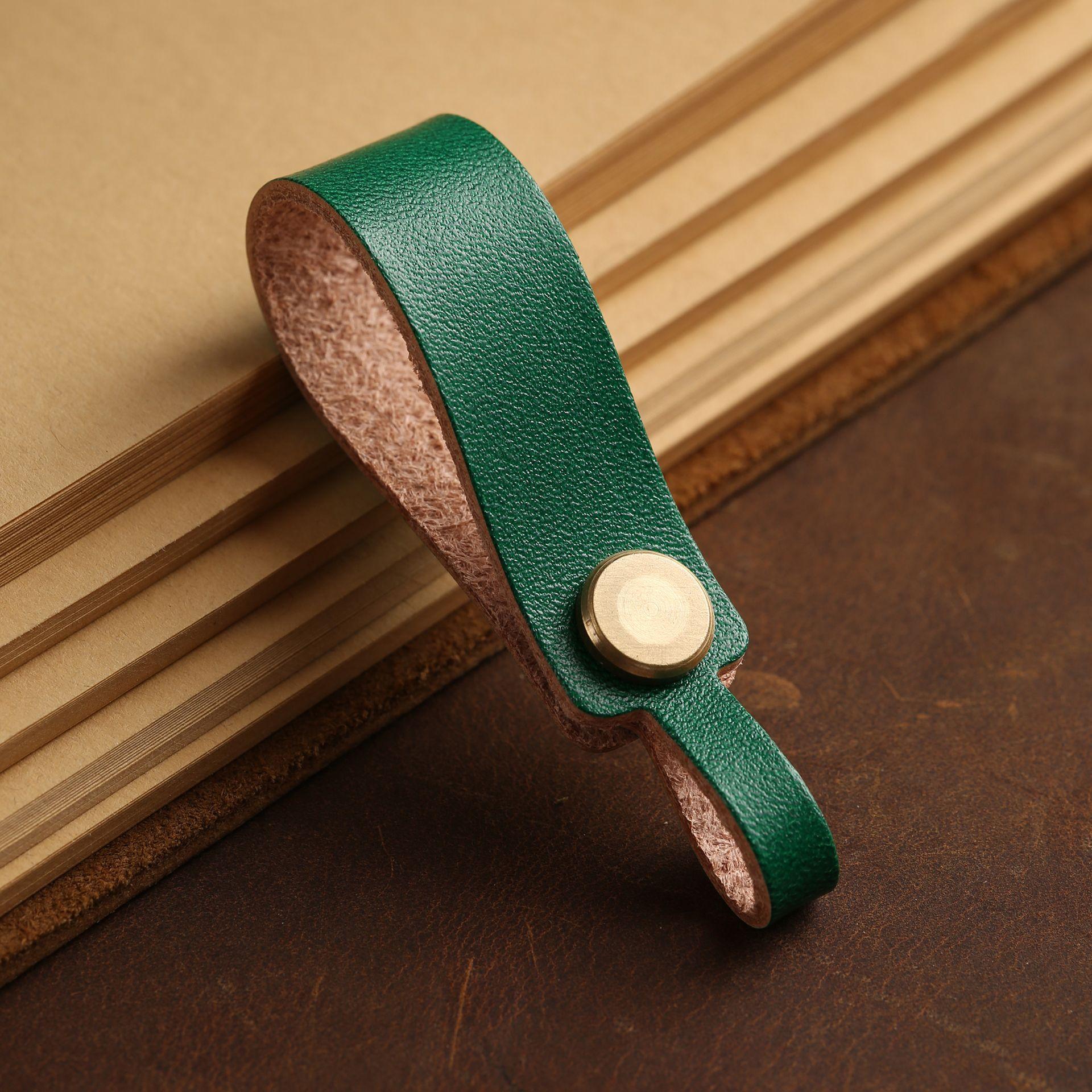 

Брелок-шнурок ручной работы из коровьей кожи, подвеска для пульта дистанционного управления автомобиля, креативный персонализированный цепочный брелок для мужчин и женщин, подвеска для сумки для пары зелёный