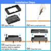 12V USB Outlet Panel Wall Mount 36W USB C and Dual QC 3.0 18W Port Car Charger Socket Accessories for Car Bus RV Truck