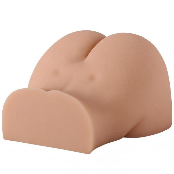 Vagina and Anal Double Holes Sex Doll, Manual Masturbator Cup, Male Masturbators with Realistic Buttocks, Adult Sex Toys