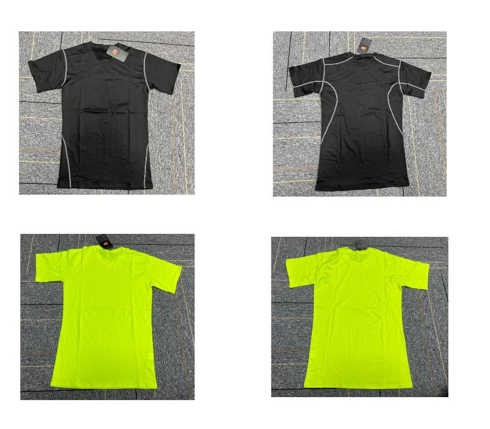 Men's Quick-Dry Compression Sports Tights & Short-Sleeve Running T-Shirt