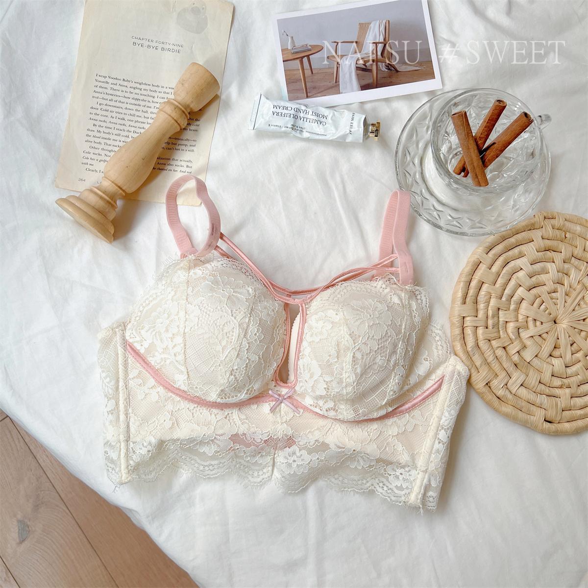 

Ladies Spring and Summer Sexy Pure Desire Lace Small Boobies Gather To Support Show Big Close Pair of Milk Underwear 32/70AB шампанского