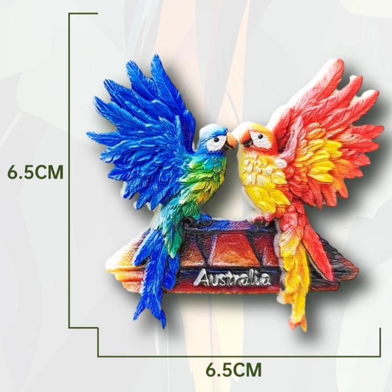 

Australia Fridge Stickers Sydney Travel Souvenirs Parrot Fridge Magnets Home Decoration Wedding Gifts