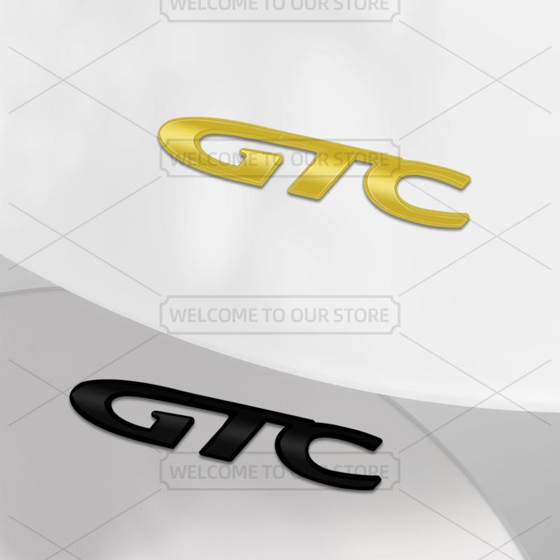 Car 3D Metal GTC Body Emblem Grille Badge Decals Auto Tail Sticker For Opel Astra Vectra Zafira Vivaro Insignia Rocks OPC Junior VS5