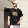 Li-Ning Logo Printed Round Neck Drop Shoulder Loose Comfortable Pullover Short Sleeve T-Shirt Men T-Shirts Black AHSU795-1