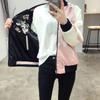 Giacca Bomber da Donna in Raso Sukajan Ricamata Baseball Cappotto Floreale Harajuku Autunno Seta Giapponese Ragazze