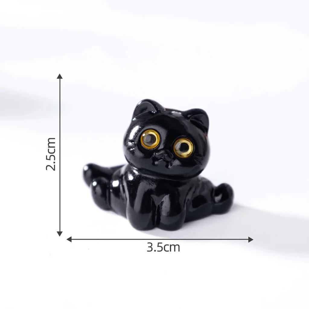 1Pcs New Cute Resin Halloween Black Cat Series Flat Back Fit Phone Deco Parts Embellishments For Hair Bows Accessories