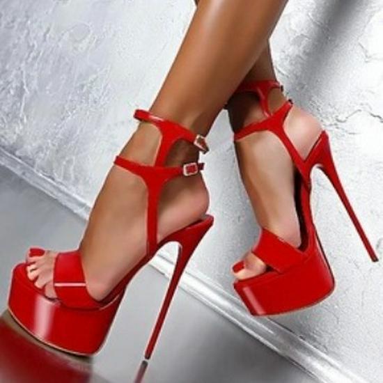 Kadın Büyük Beden Renk Uyumlu Yüksek Topuklu Stiletto Sandaletler - 2025