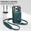 Applicable To iPhone16 Mobile Phone Case 15Pro Lychee Pattern Ring Buckle Multi-function Card Wallet Oblique Span Protective Case