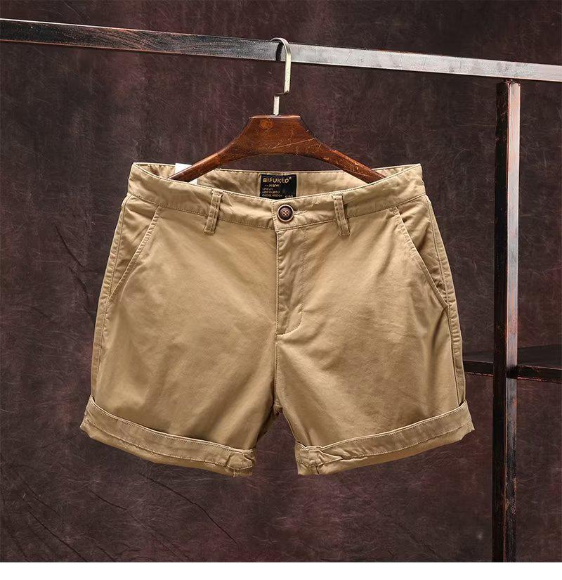 

Мужские повседневные облегающие пляжные шорты длиной три четверти — модный летний рабочий стиль, слегка эластичные 38