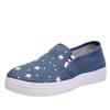 Dam Canvas Slip-On Skor med Låg Profil - Trendiga, Casual, Flatsulade, Mångsidiga Pekingstil