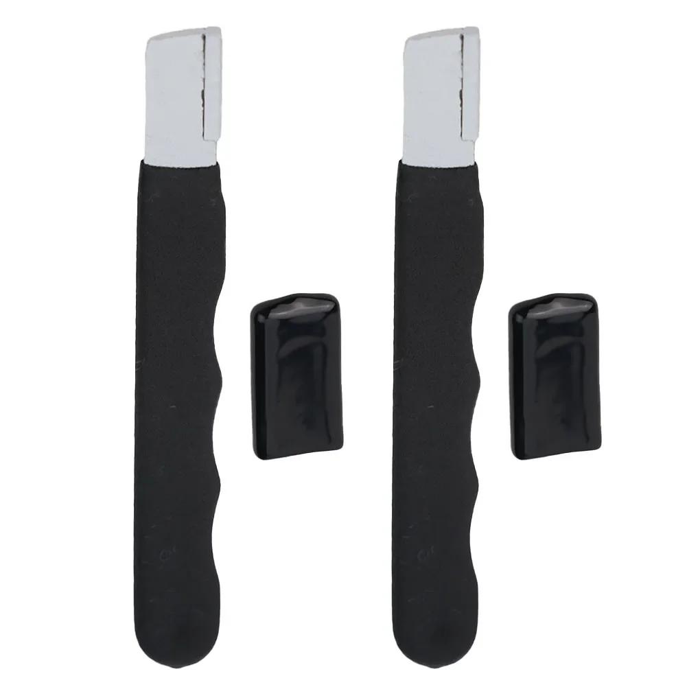 2pcs Pruning Sharpening Stone Scissors Sharpener Blade Grinding For Pruning Scissors Hand Tools Metal Mini With Lid Pocket