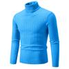 Autumn and Winter Men's Solid Color Turtleneck Sweater European Size Fashion Twist Pullover Bottoming Sweater