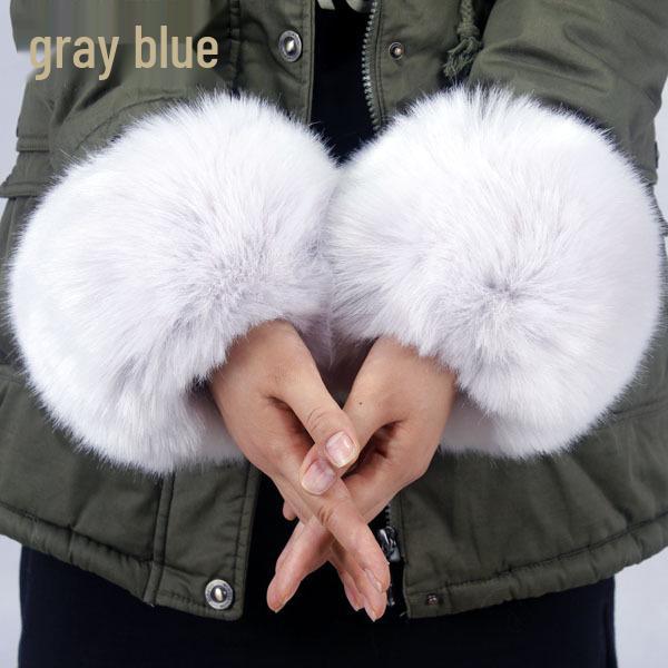 Women's Fluffy Faux Fur Wristband & Cuff Sleevelets