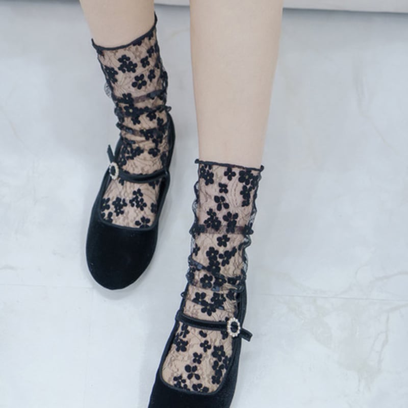 meminn flower wave socks 2colors