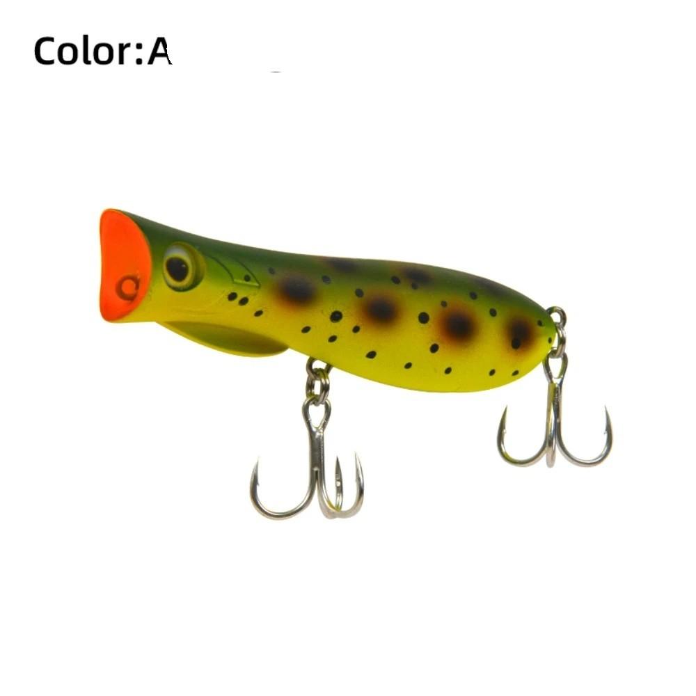 69mm 9.3g Topwater Popper Bait Hard Plastic Rattle Sound Hard Plastic Popper Floating Design Wobble Action