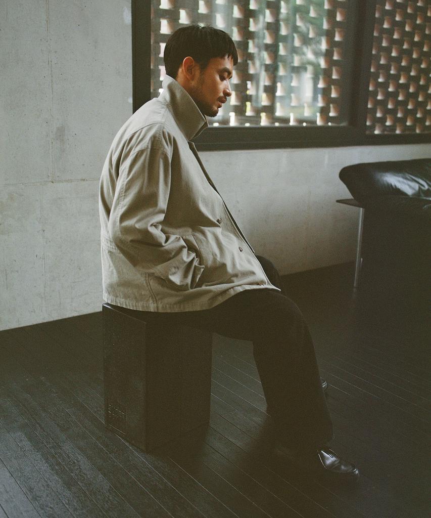BLANKROOM Dover Fade Jacket_Oyster Beige