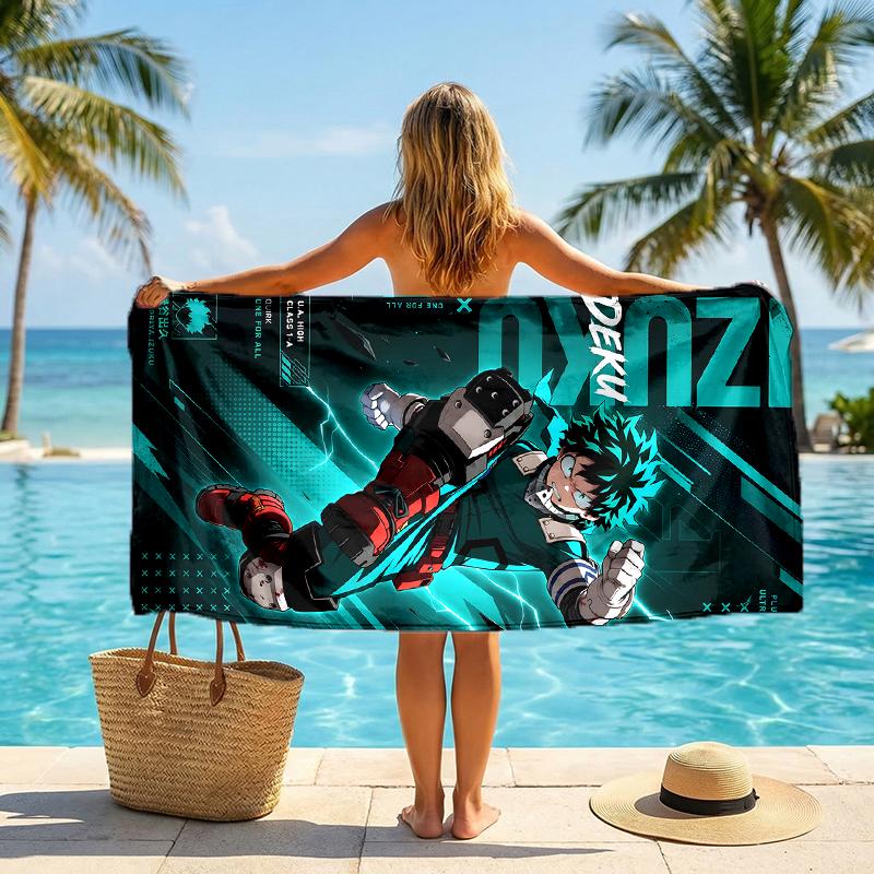 Deku Fashion Beach Towel: Ideal for Summer Adventures Soft, absorbent and quick drying suitable for swimming and bathing