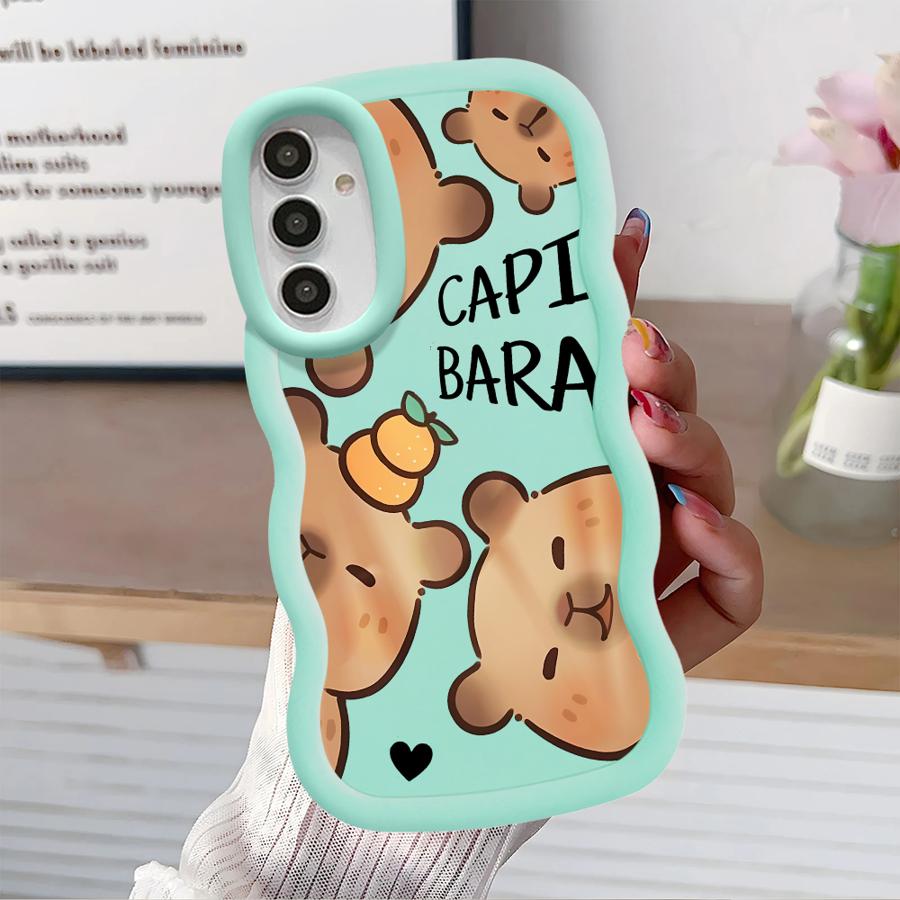 Case for Samsung Galaxy A50 A52 A55 A02s A51 A73 A30 A06 A04 A03 A20 A05 Soft Phone Cover Cartoon Capybara