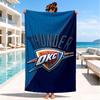 Thunder Basketball Team Beach Towel, Microfiber Beach Towel, Perfect For Pool, Beach, Travel, Home Decor Beach Party Fan gifts