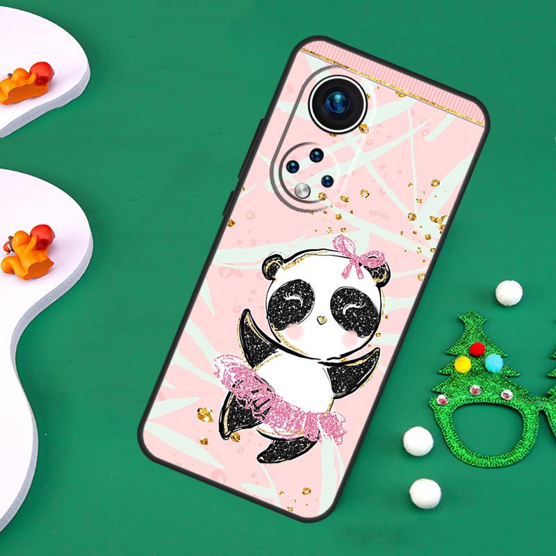 Panda cute Case For Honor 200 Lite 50 70 90 X9c X9b X9a X8a X8b X7a X6a X8 X9 Magic 7 5 6 Pro Cover