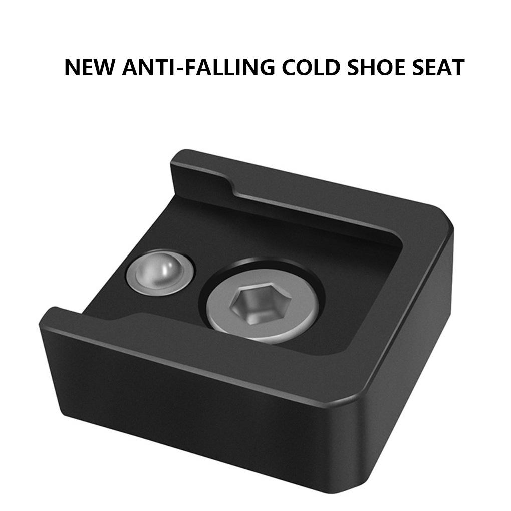 Cold Shoe Mount Adapter Base Mounting Light Microphone Bracket Rotatable Protect Easy To Install Accessory