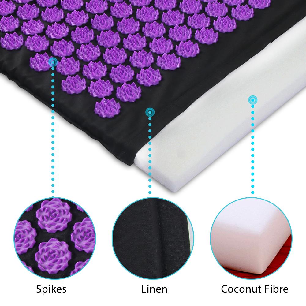

Kuznetsov s Applicator Nonslip Acupressure Yoga Cushion Sensi Massage Body Mat With Needle Foot Massager Pillow Neck Fitness Pad