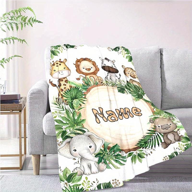 Wildlife Customize Your Name Blanket Warm Comfortable And Soft Blankets Are Suitable For Home Chairs Office Sofas Sofas Office Camping And Gifts For