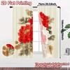2D FLAT PRINTING 2pcs Curtains (Without Rod) Floral Elegance with Birds Women is Day Festival Popular Curtains&Drapes Versatile