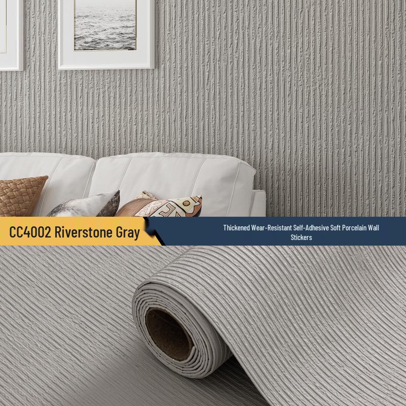 3D Imitation Stone Bendable Self-Adhesive Wallpaper for Wall Renovation