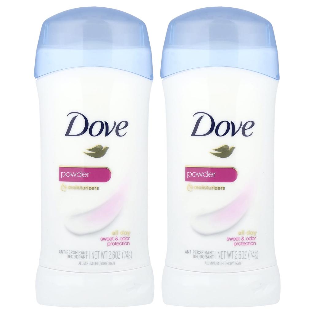 Déodorant Anti-transpirant, Poudre, Lot de 2, 74G (2.6oz) Chaque