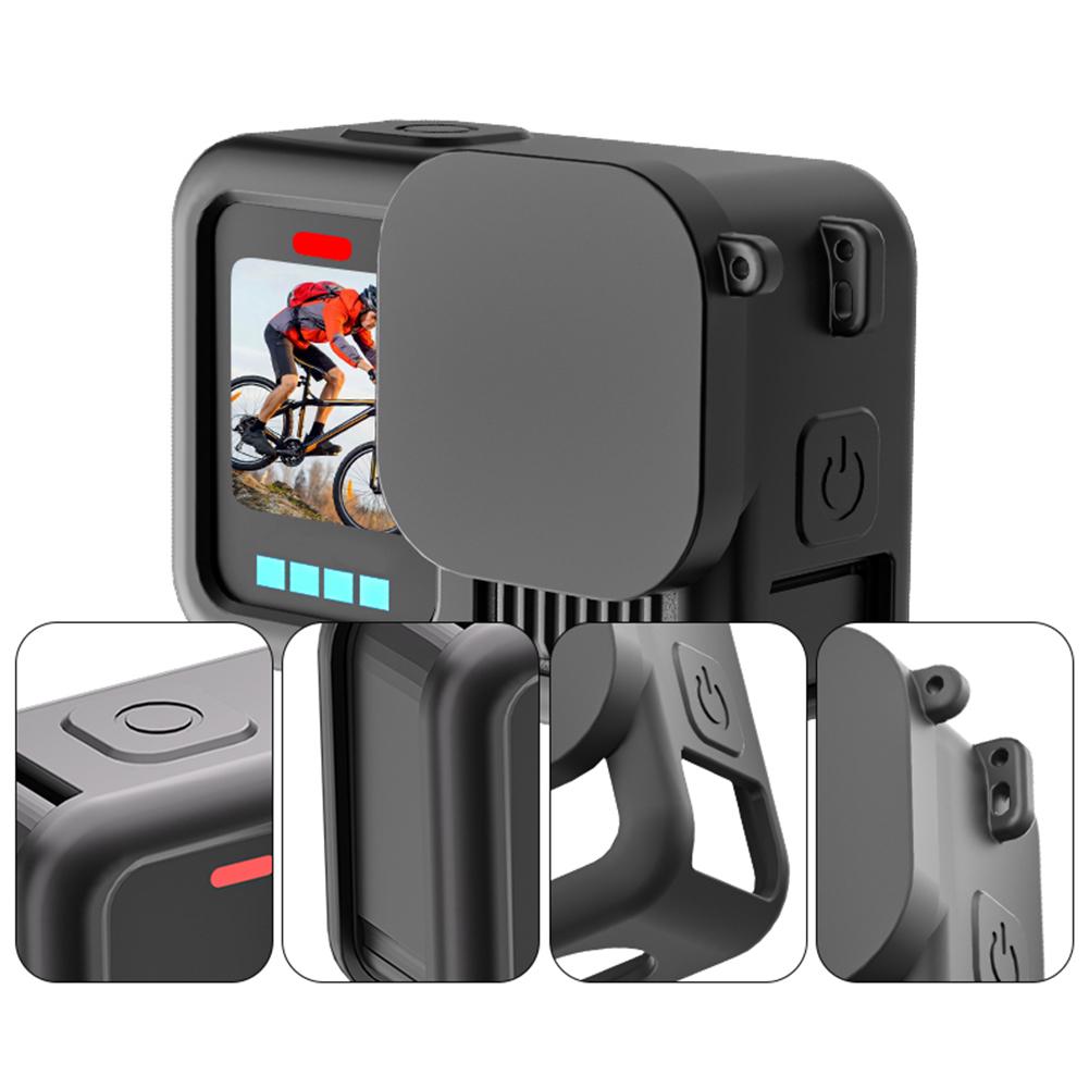 Silicone Case with Lens Cover & Lanyard Soft Sleeve Anti-Scratch Protective Housing Camera Protector for GoPro 13 Accessories